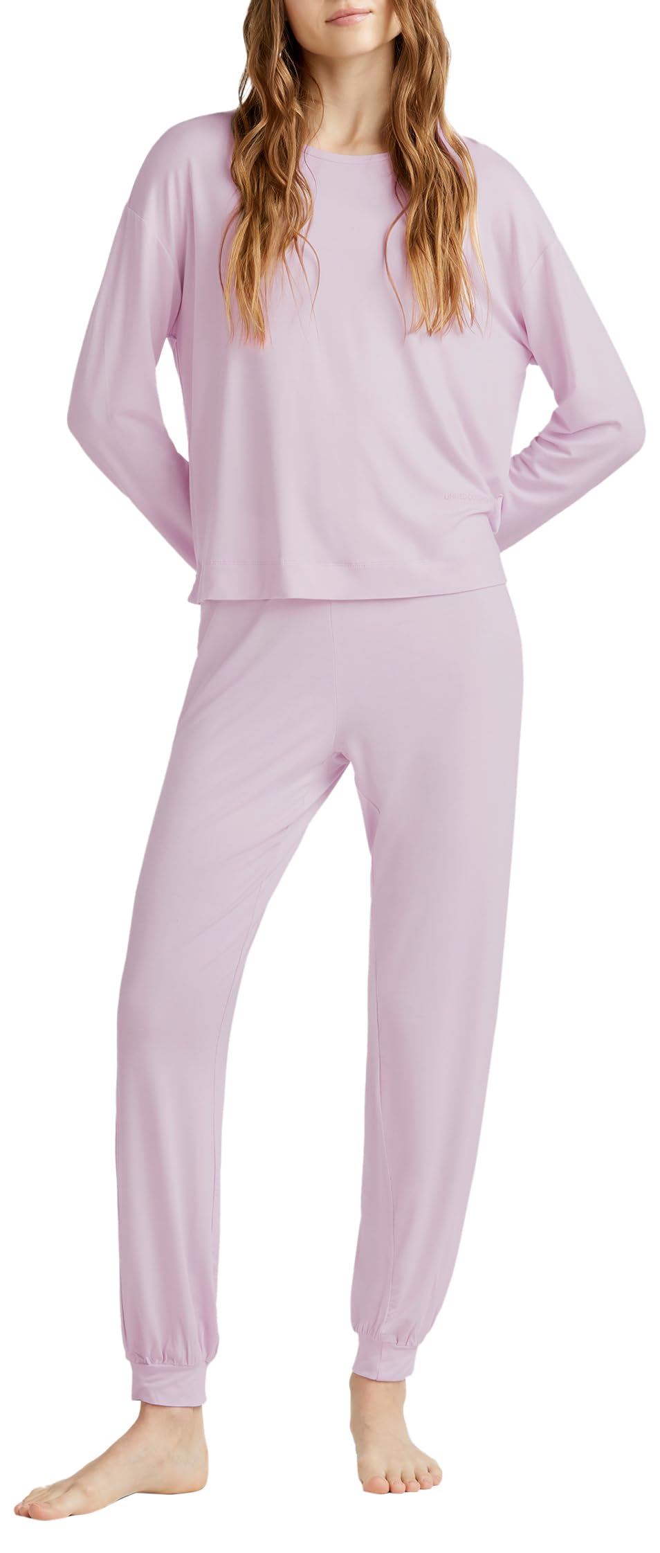 United Colors of Benetton Maglia G/C M/L 36mx3m07b Parte Superiore del Pigiama Donna (Pacco da 1)