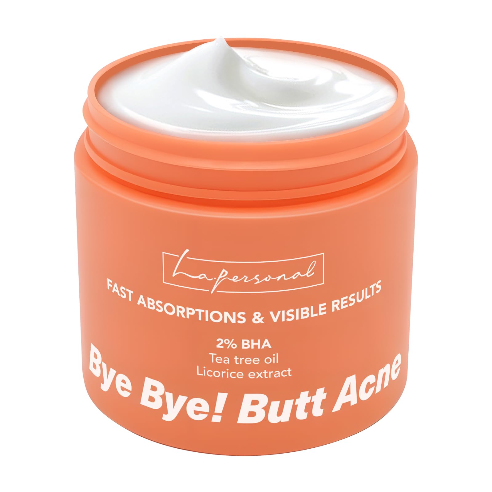 LA.PERSONAL Butt Ance Cream 160ml, Body Acne Cream, Buttock Creams for pimples & dark spots on the back and thigh, Moisturising & Smoothing, Restores the skin's delicate lustre (170ml)