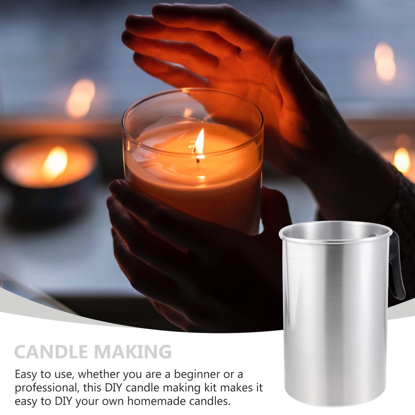 HOMSFOU Unleash Your Creativity This 3-Liter Candle Making Kit Safe Family-Friendly Great for Parties Birthdays Random