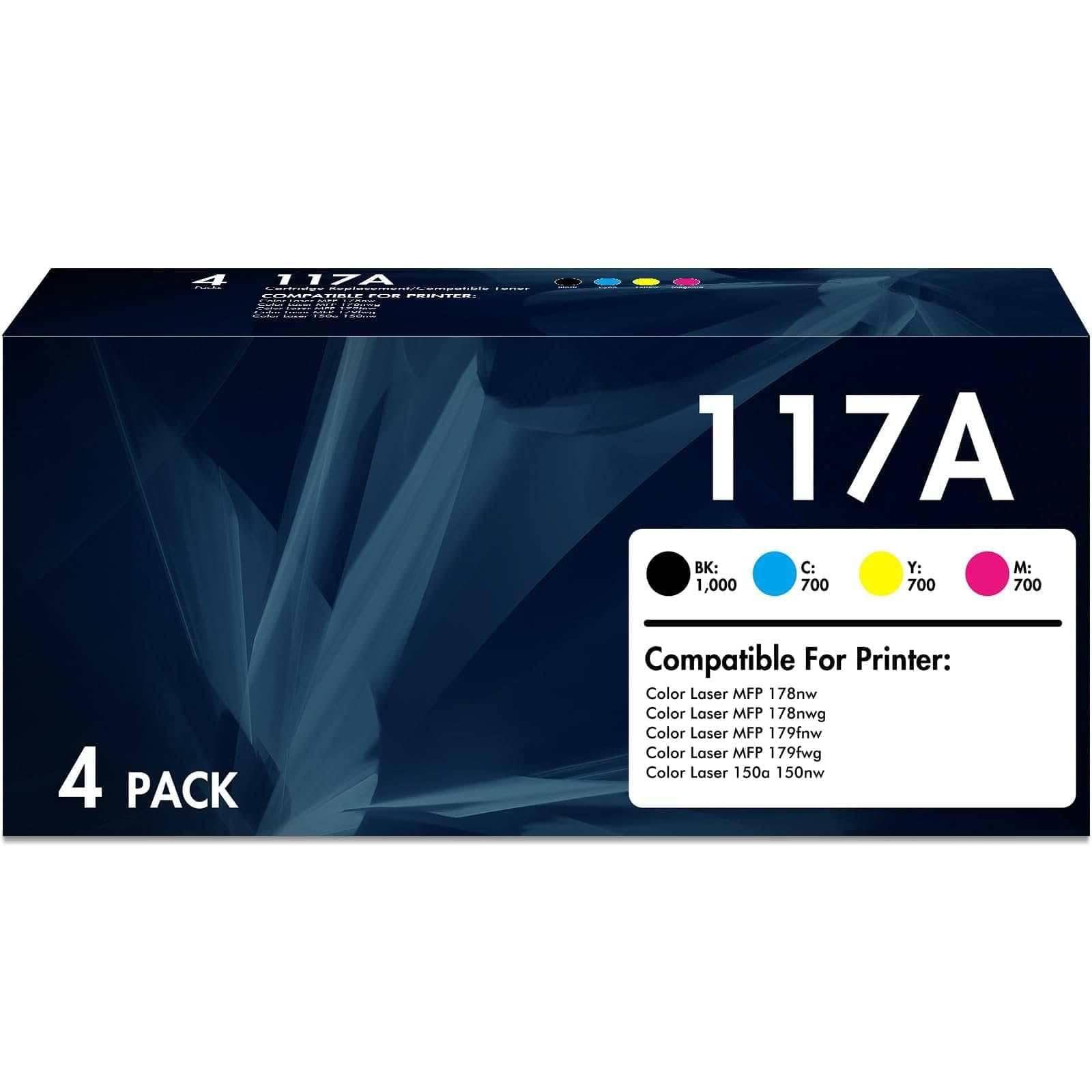 No Chip Compatible Toner Cartridge For HP Color Laser 150A 150W 150NW MFP 178NW 179FNW 117A W2070A W2071A W2072A W2073A - 7 - View #6