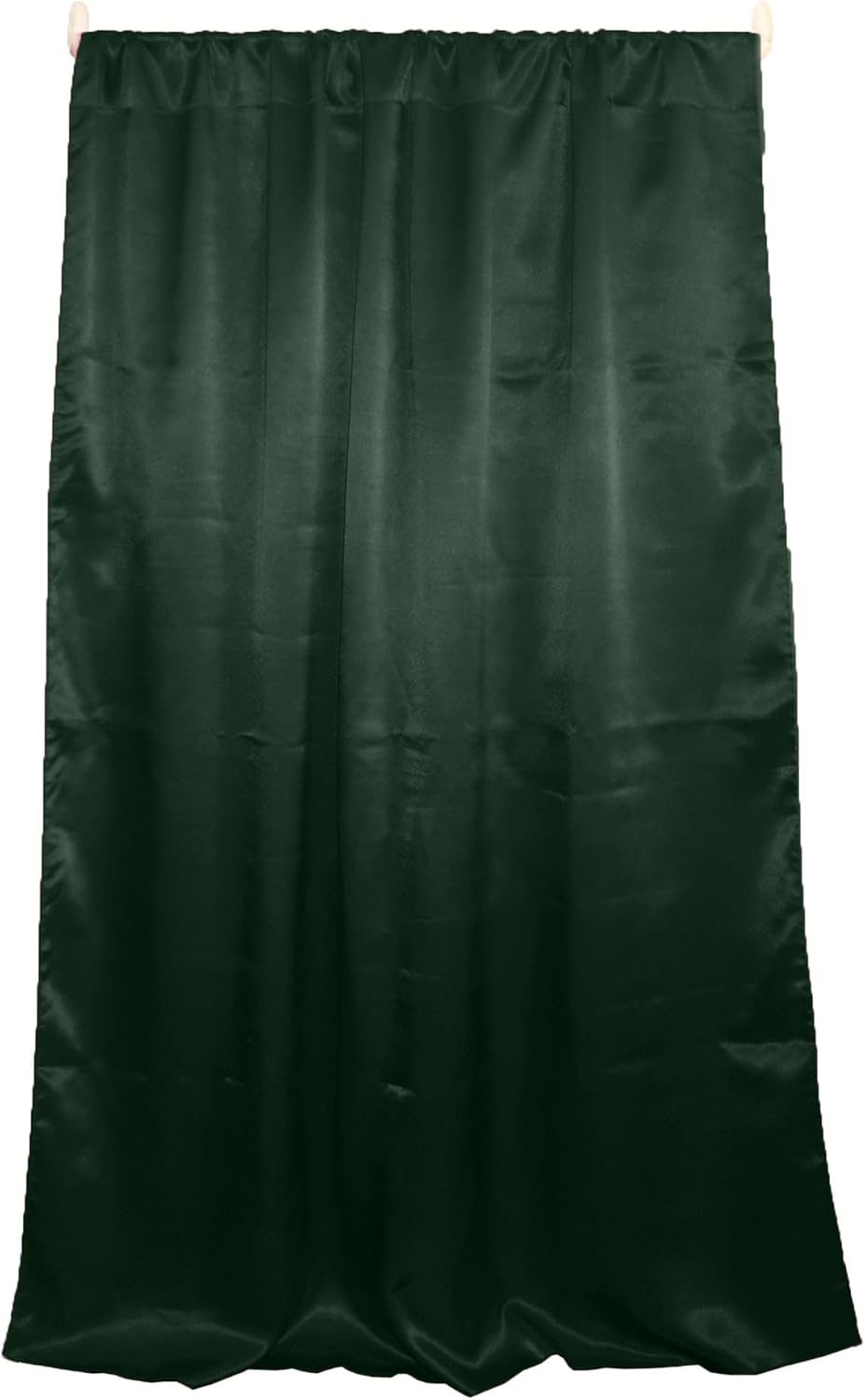 lovemyfabric Shiny Satin Solid Single Curtain Panel Window Drapery Home Decoration Photography Backdrop Convention Booth Background Bedroom Kitchen Window Treatment (63" Tall, Hot Pink)