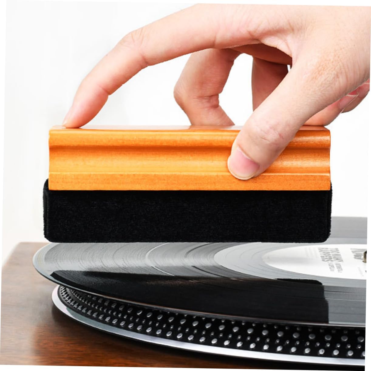 3pcs Vinyl Record Cleaning Brush Static Sponge Brush for Vinyl Records and Dust Removal Tool and Turntables and Safe Material for Enhanced Listening Experience