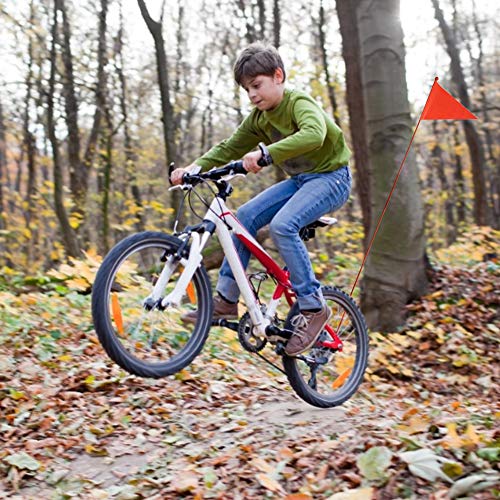 Drapeau sécurité vélo enfant évite les angles morts support de fixation inclus