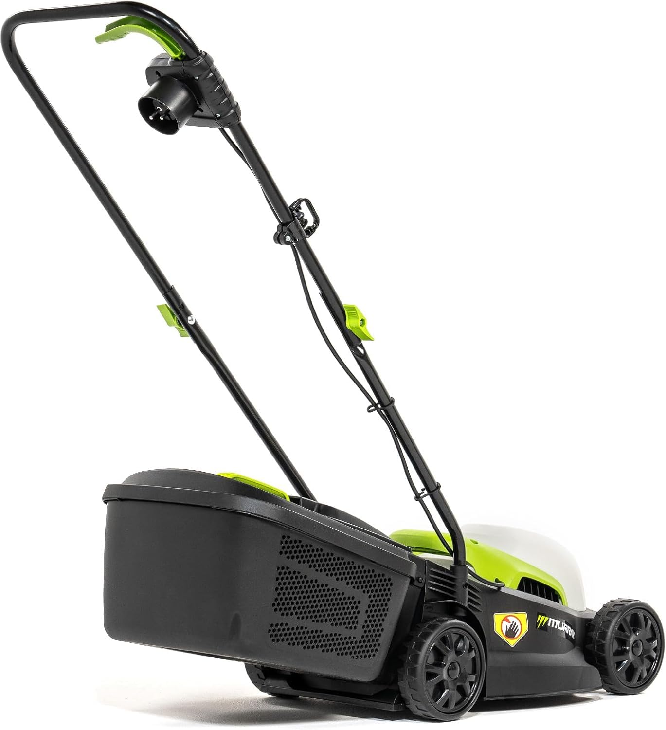 Murray Tondeuse Électrique 2-en-1 LE320E – Compacte 1200W/32cm avec Bac de Ramassage 27L pour Petites Surfaces – Poignée Ergonomique et Protection Contre Les Surcharges