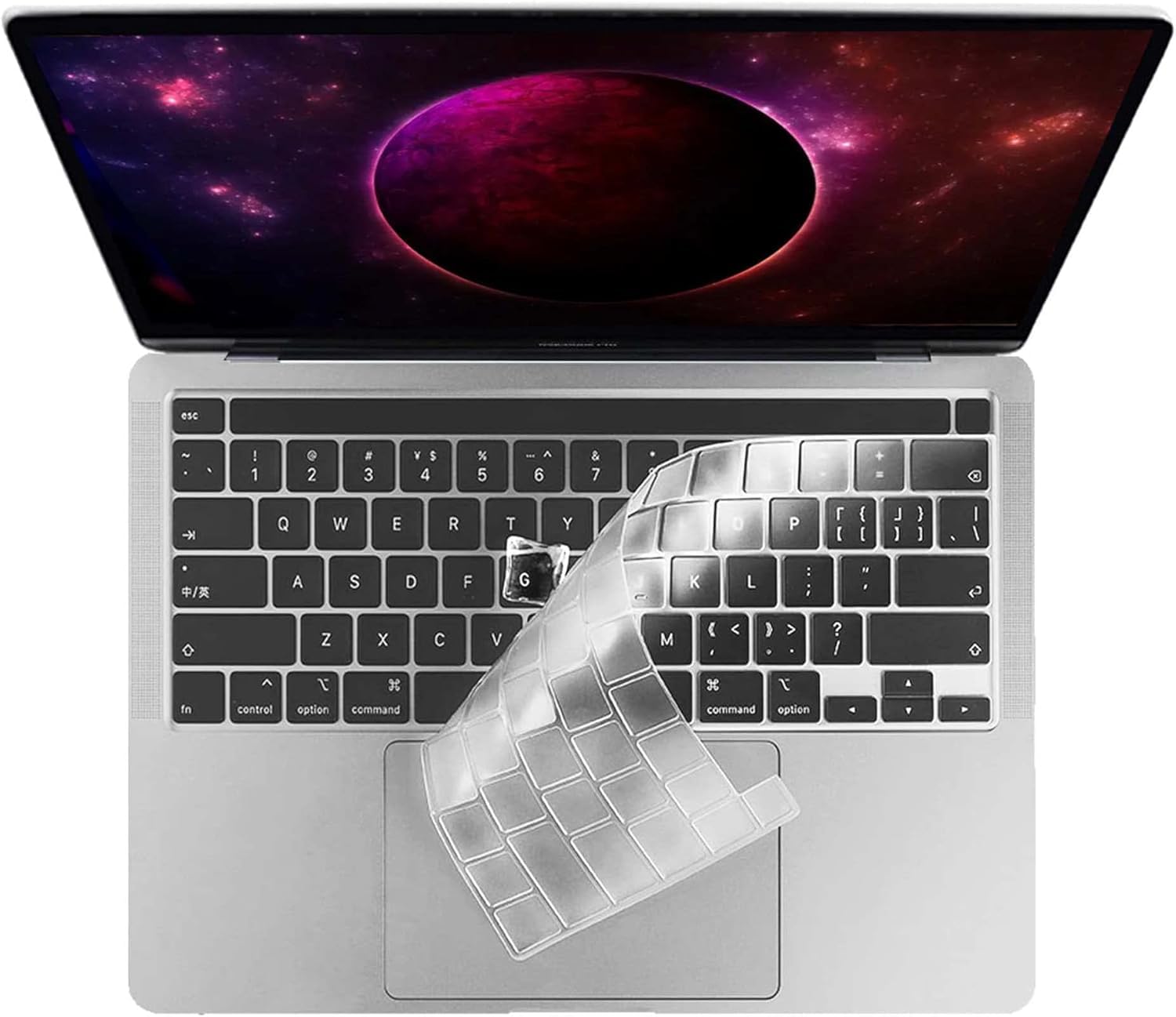 Ultra Thin TPU Keyboard Cover for MacBook Pro 13 Inch 2020-2023 M2 A2338 M1 A2289 A2251, for MacBook Pro 16 Inch 2020 2019 A2141, Clear
