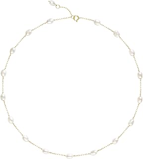 Pearl Pearl Necklace: Gold Filled, White Pearls