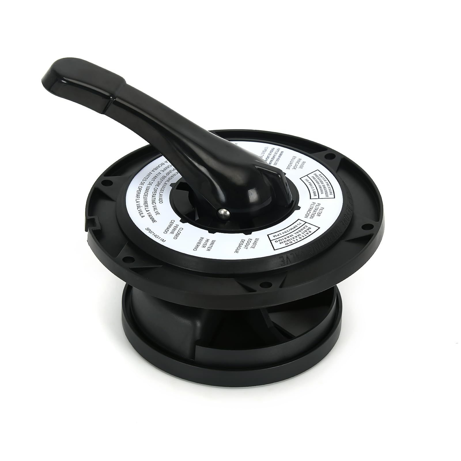 SPX0714BA Key Cover and Handle Assembly Compatible with Hayward SP0714T Top Mount MultiPort Valves and Pro Series Side &amp; top Mount Sand Filter S210S, S220T2