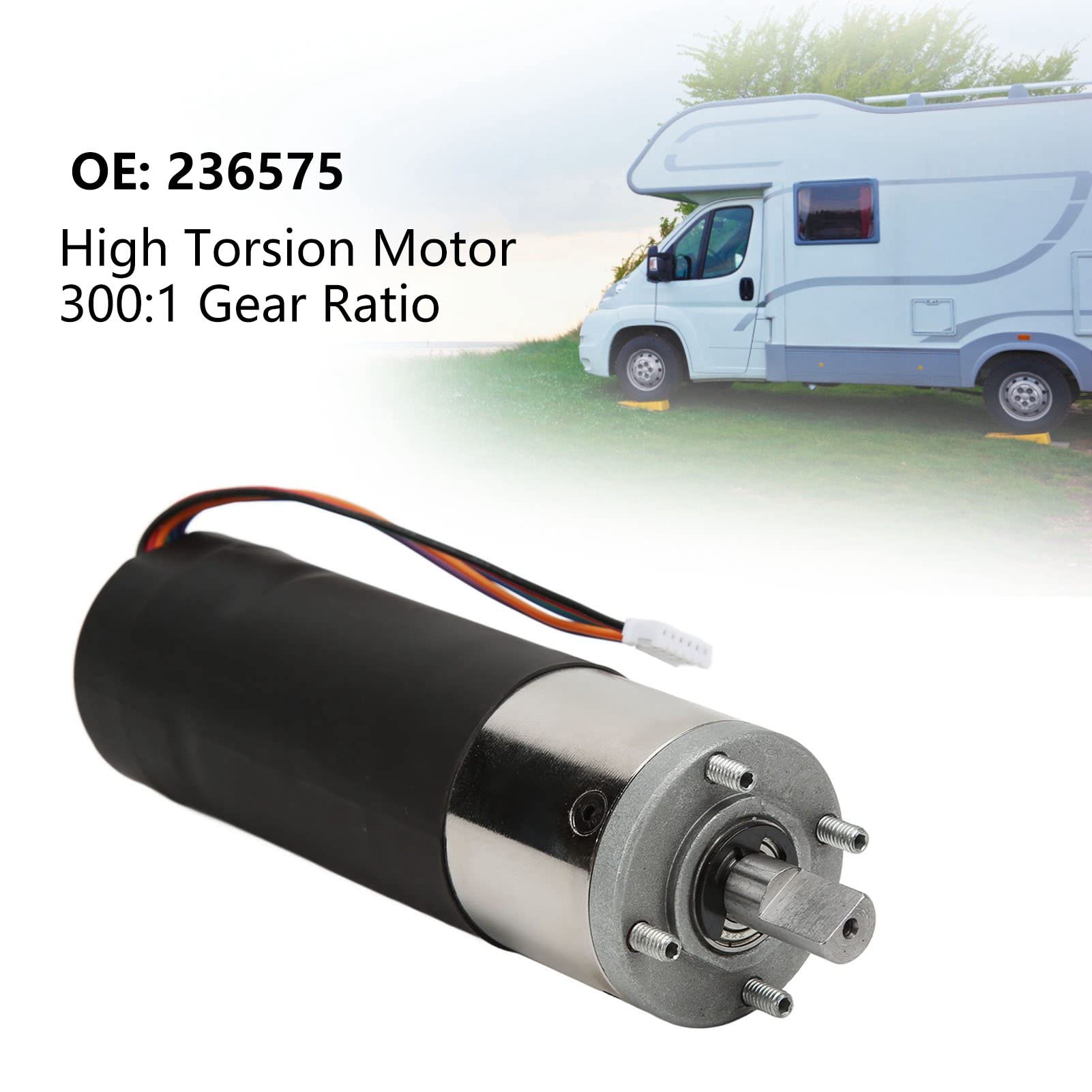 Caravan Slide Out In Wall Motor 236575 - Relación De Transmisión 300:1, 10 Mm ABS Aluminio, Caravan Slide Out Motor 10 Mm Slide Out Motor Toldos