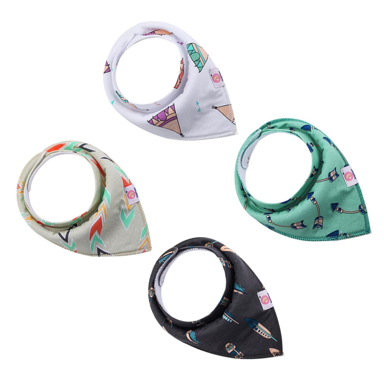 Toyvian 4 Pièces Bavoirs Pour Bébé Nourrissons Bavoirs Bébé r Salive Serviette Enfants r Salive r Alimentation r Coton Offre Enfants Repas r