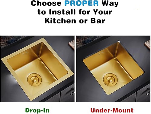 Miniatura 37 de Fregadero de cocina de bar de 21.6 x 15.7 pulgadas, acero inoxidable con grifo, fregadero de caravana, lavabo con tapón de colador de drenaje