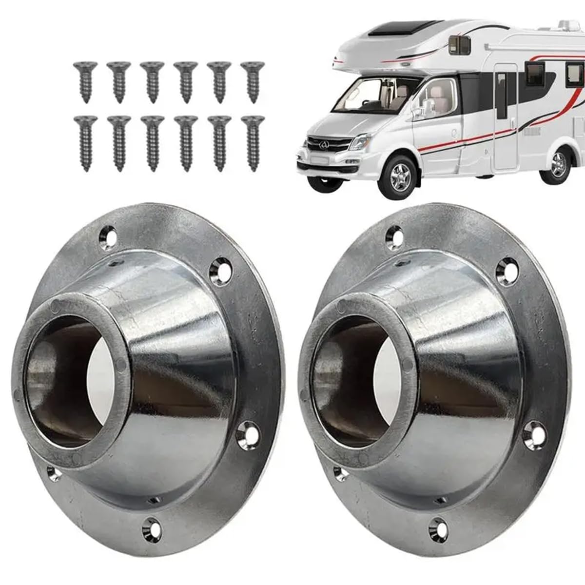 RV Tischhalterung Aluminium | Wohnwagen Tischfuß Mit Schrauben | Boot Tischmontage Ersatzteil