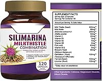 Vista 2 de Pastillas para el hígado graso Silimarina para el hígado graso 120 Cápsulas con Silimarina, Diente de León, Hinojo, Complejo B, Regaliz.