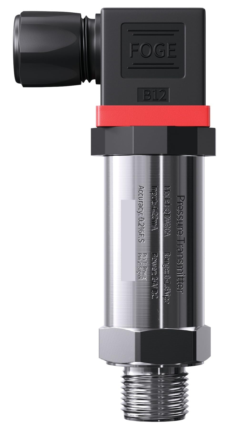 0.1bar/0.2bar/10bar 4-20mA 0-10V Sensor de presión G1/4 "aceite agua gas 10bar/50mbar RS485 transmisor de presión(4-20mA DC24V,0-16bar)
