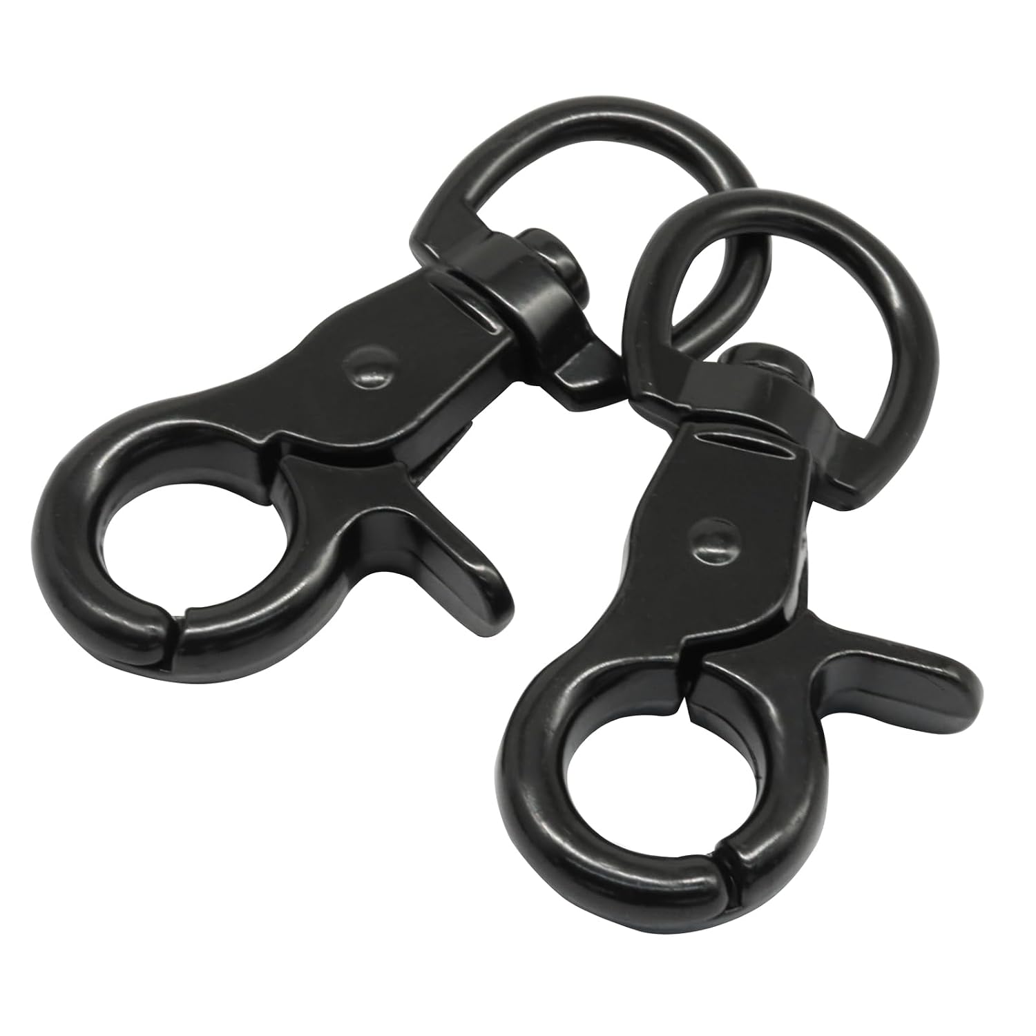 10Pcs Black Swivel Trigger Snap Hook, Stainless Steel