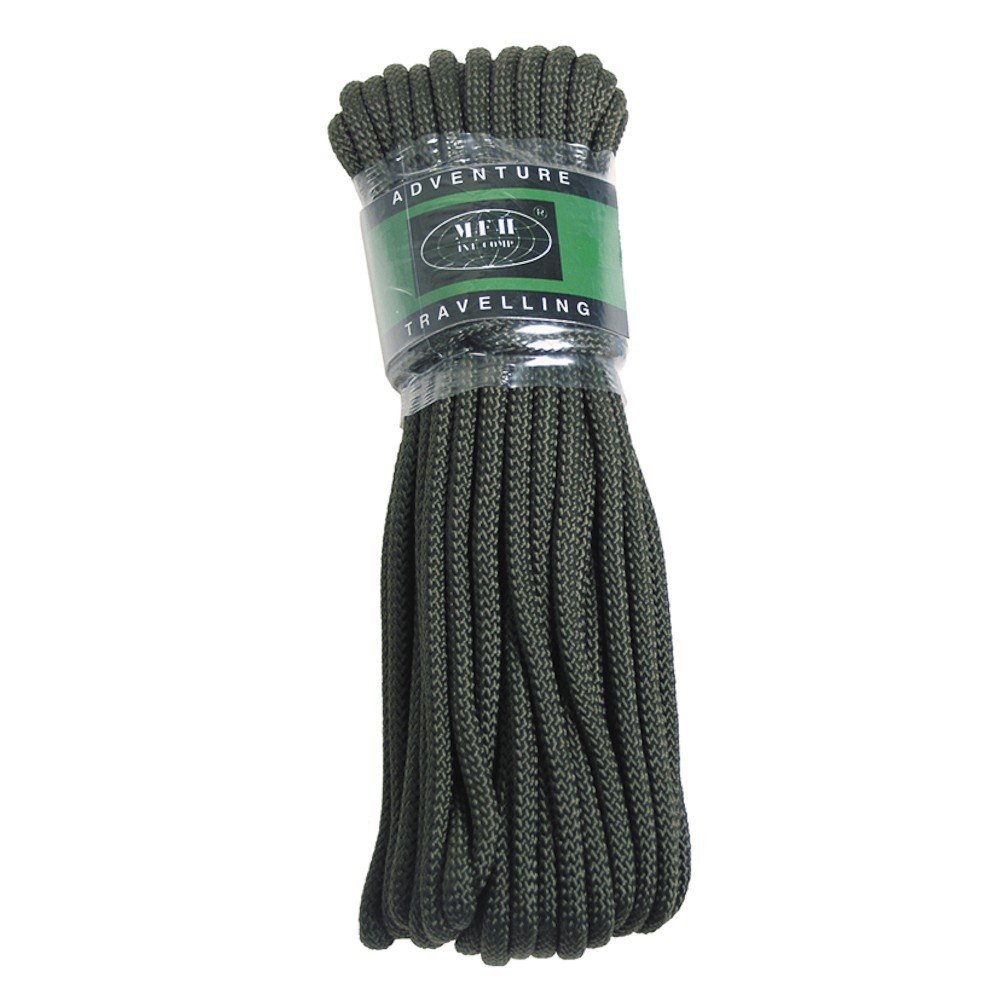 Champion Laisse en corde vert olive 240 cm robuste Champion Laisse en corde vert olive 240 cm robuste
