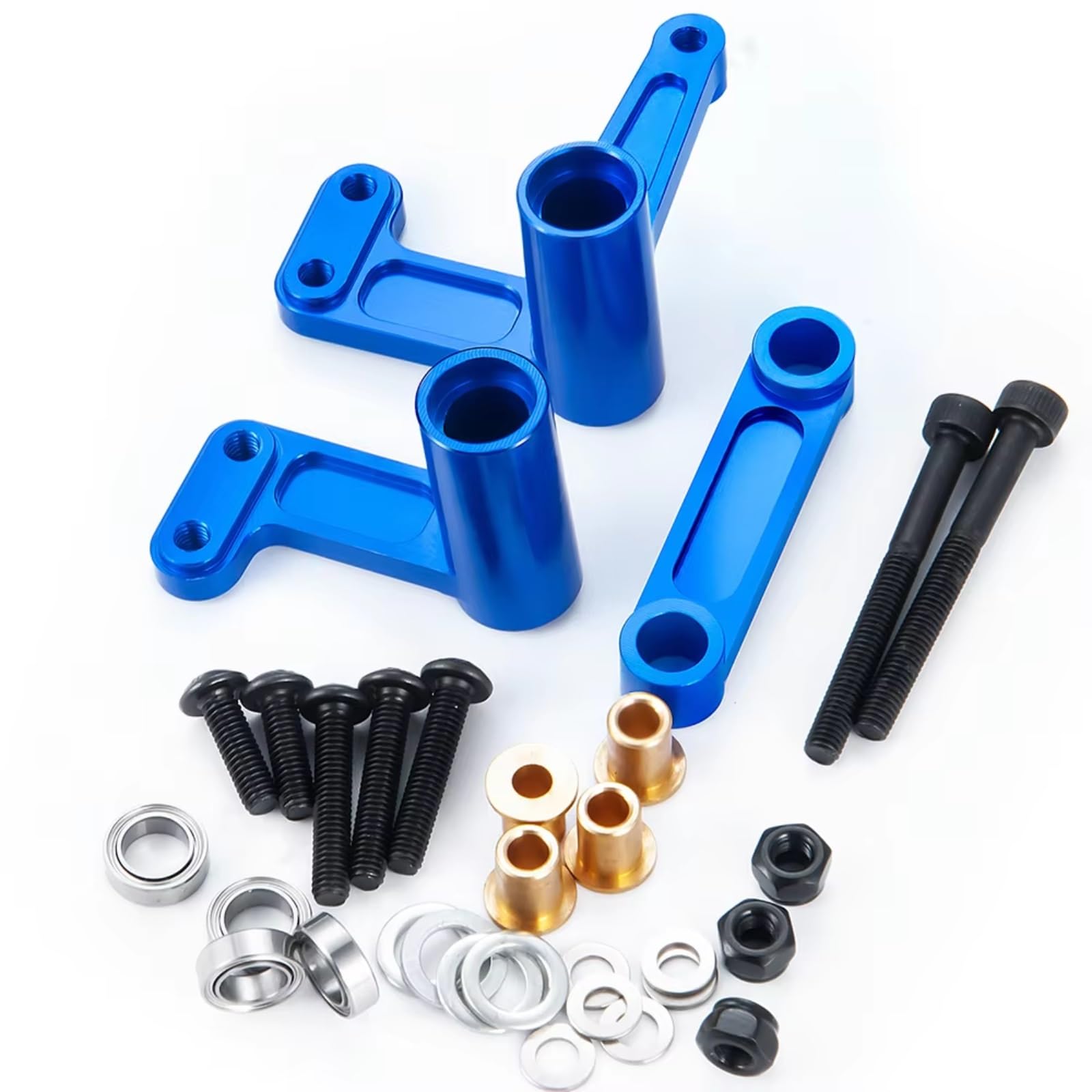 Rc Mise Niveau Composant pour Slash 1/10 Ensemble De Manivelle Direction avec Roulement Alliage D'aluminium 2WD RC Pièces Mise À Niveau Voiture sur Chenilles Accessoire Modèle