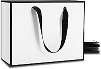 Vista 11 de YACEYACE - Bolsas de regalo rosas grandes, 10 unidades de 12.5 x 4.5 x 11 pulgadas, bolsas de regalo rosas de gran tamaño, bolsas de regalo rosas