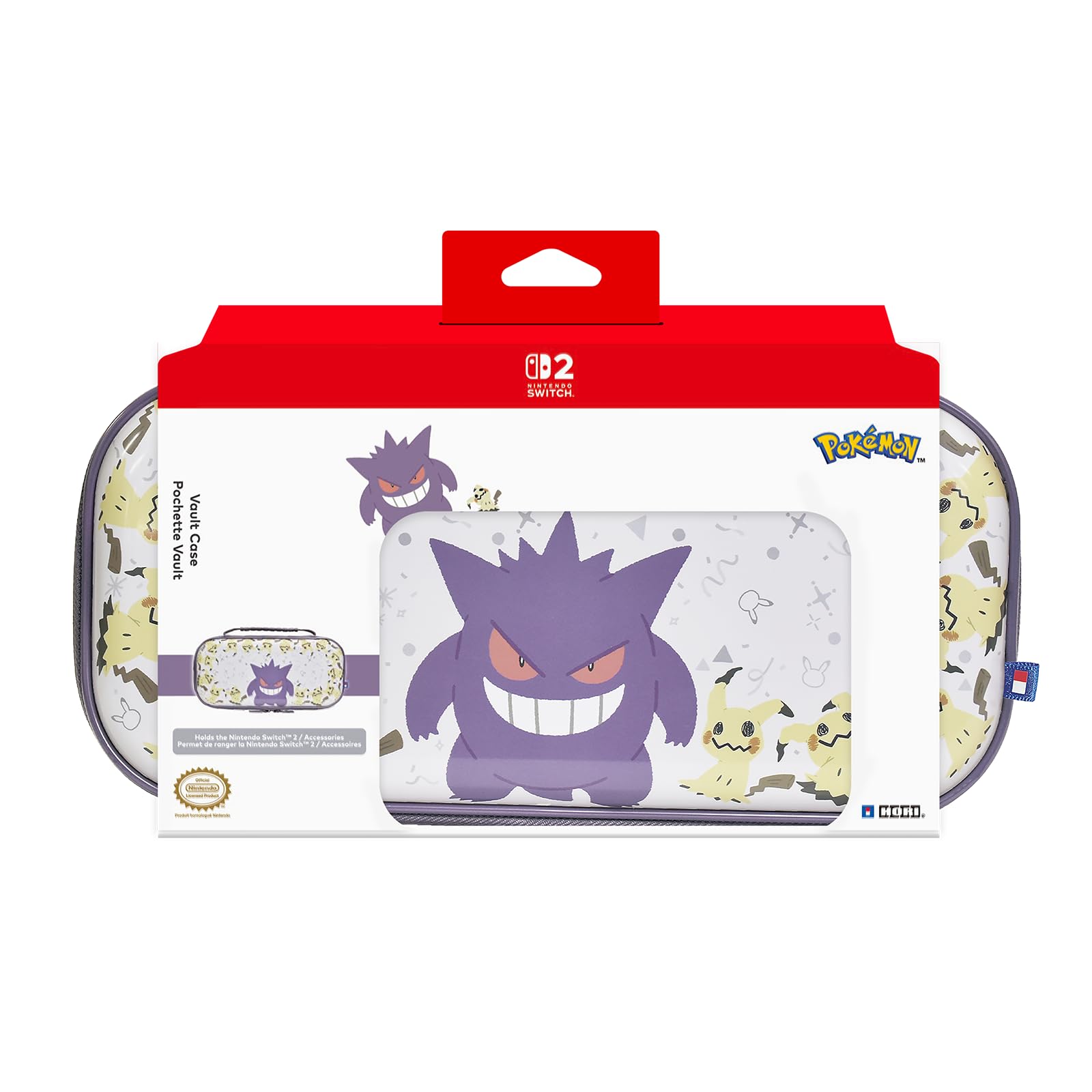 HORI Vault Case (Gengar & Mimikyu) for Nintendo Switch 2 - Officially Licensed by Nintendo