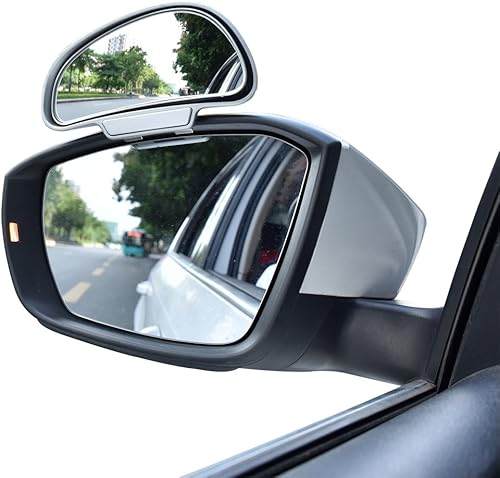 Miniatura 16 de Espejos retrovisores universales con ángulo amplio ajustable de 360 grados Yasoko, para puntos ciegos, Negro