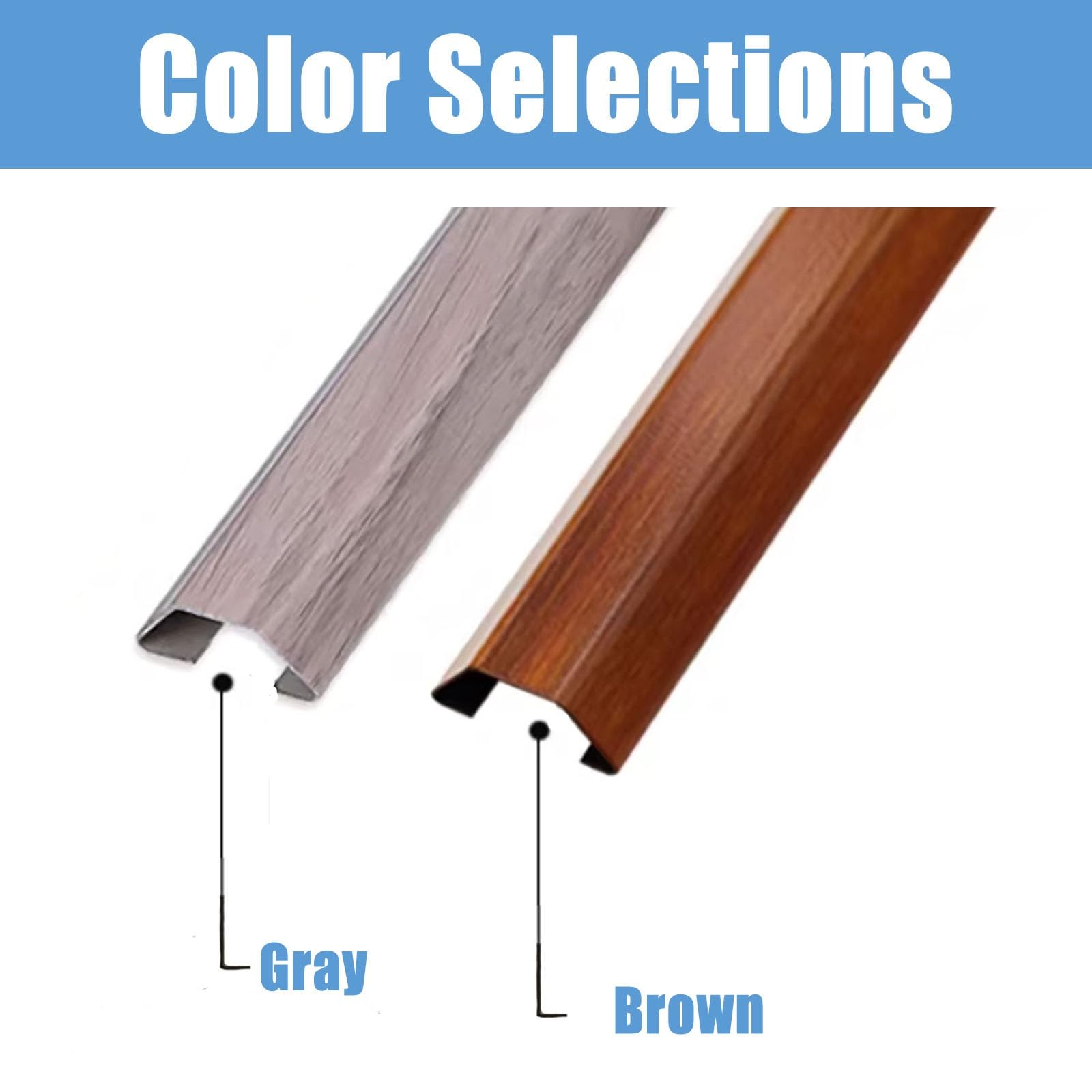 canalina passacavi muro Striscia copricavo con venature del legno Canalina per canalina per cavi in ​​matel marrone grigio marrone con supporto adesivo(Brown,W 50 MM L 180 CM)
