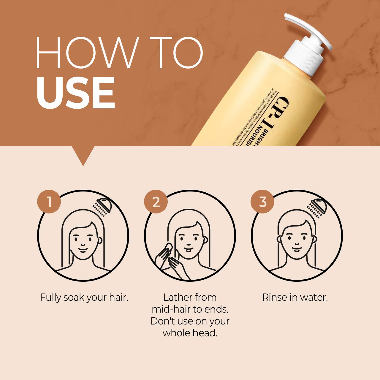 CP-1 Esthetic House Brightening Complex Intense Nourish Conditioner 500ml, Esthetic House, Professional care, For damaged care - Image 7