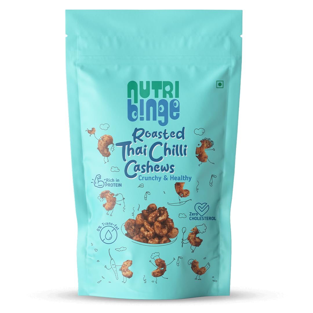 NUTRI BINGE Whole Roasted Thai Chilli Cashew Kaju Kaju 200 Grams - Pack of 1, Organic Fresh Dry Fruits - Healthy Snacks, Premium Nutrient Rich Healthy Snacks (B0CQP1XS69) Amazon Price History, Amazon Price Tracker