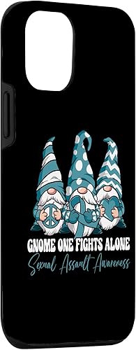 Miniatura 6 de Funda para iPhone 13 Pro Max Gnome One Fights Alone Sexual Assault Awareness