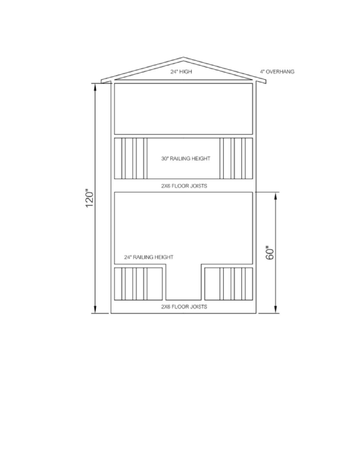 2 Story Playhouse Fort Woodworking Plans - Image 3