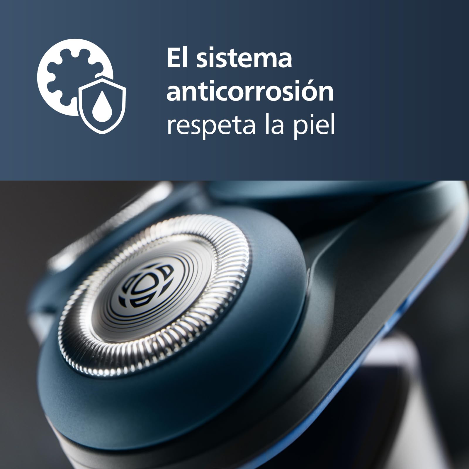 Philips Serie X5000 Afeitadora Eléctrica Hombre, Máquina de Afeitar Barba, 27 cuchillas, Cuida la piel, Cabezal flexible 360º, 50min de uso, En Seco y Húmedo, Recargable, X5004/00, Plata