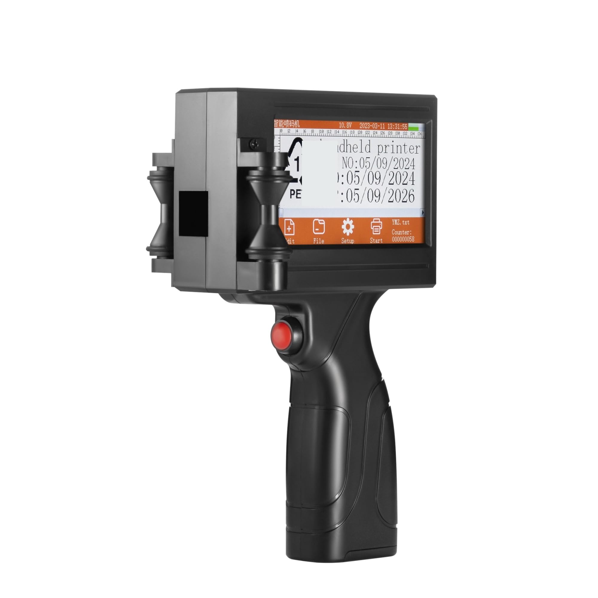 MYUYEE Ys300 12.7Mm English Languages Code Date Number Logo Expiry Label Plastic Carton Hand Jet Handheld Thermal Inkjet Printer On Any Surfaces