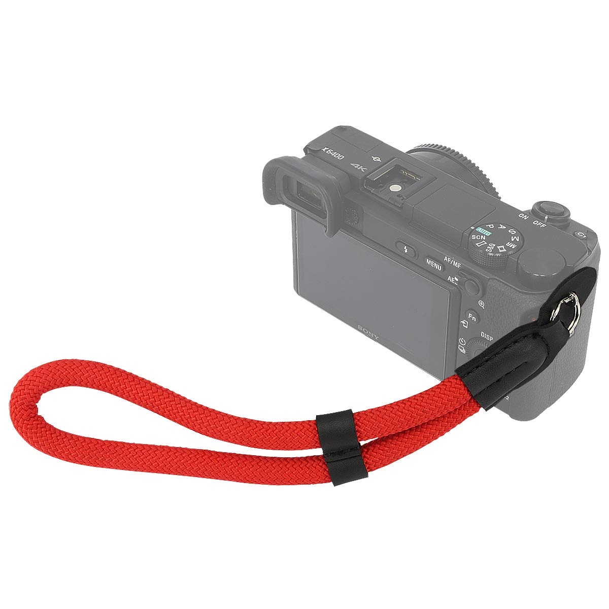Haoge Camera Hand Wrist Strap for Sony a7, a7 II, a7 III, a7R, a7R II, a7R III, a7R IV, a7S, a7S II, a9, a9 II, a99 II, RX10, RX10 II, RX10 III, RX10 IV, RX1R, RX1R II Climbing Rope Red