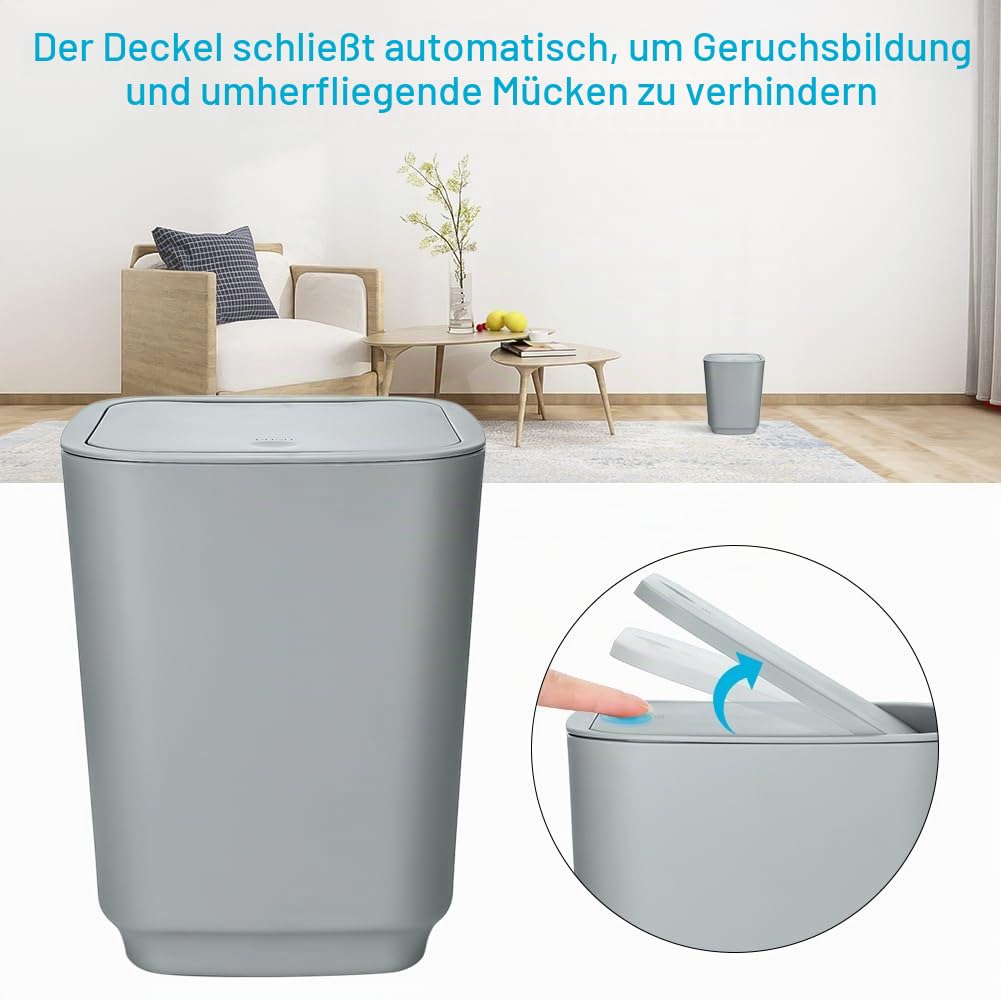 JOTOM 6-teiliges luxuriöses Kunststoff-Badezimmer-Zubehör-Set mit Mülleimer, WC-Bürste, Zahnbürstenhalter, Becher, Seifenschale und Seifenspender