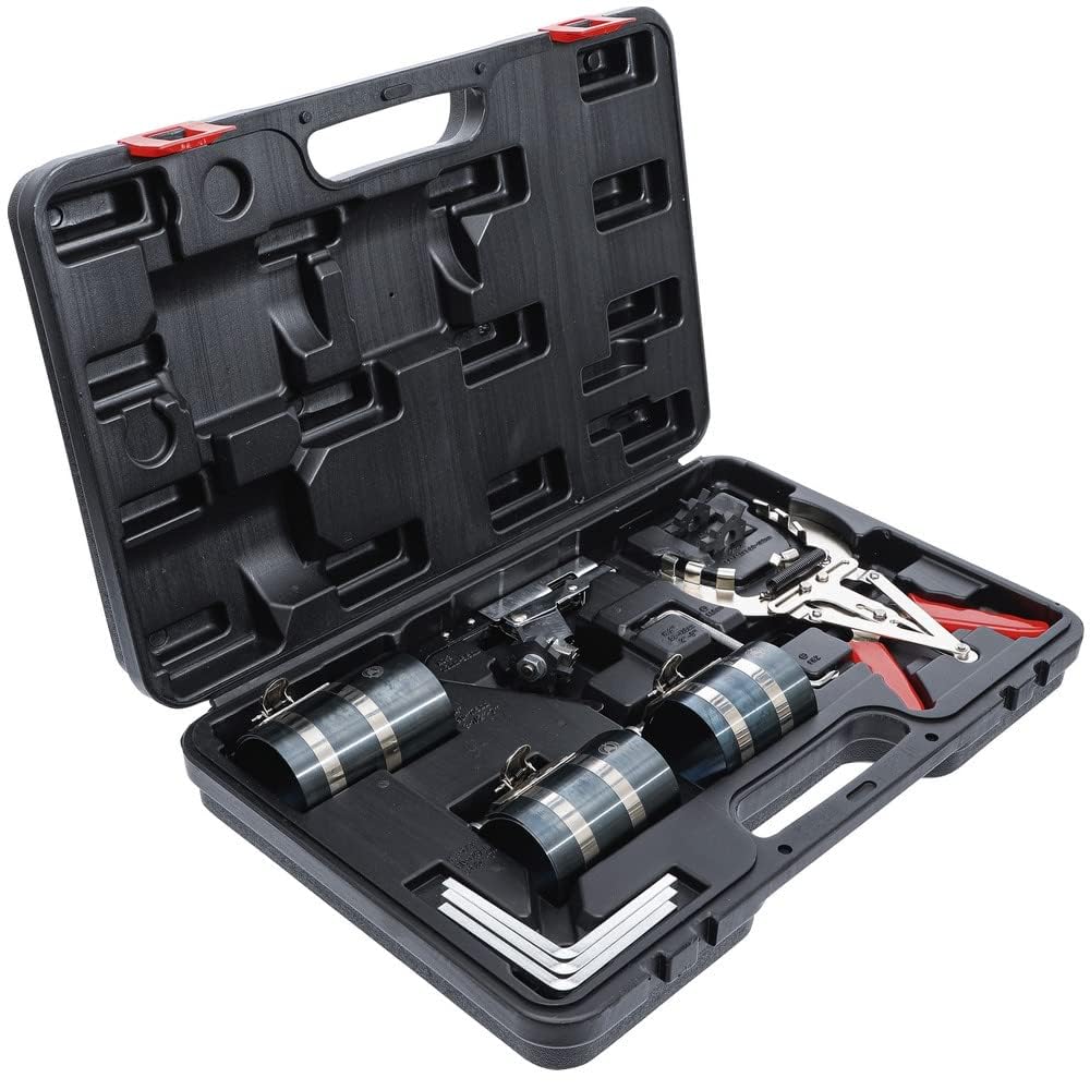 SIO Kit Montaje Desmontaje y Limpieza Aros Pistón de Motores – Juego Herramientas para Segmentos de Pistón – Compresor, Expansor y Limpiador de Ranuras – Taller Mecánica Automoción