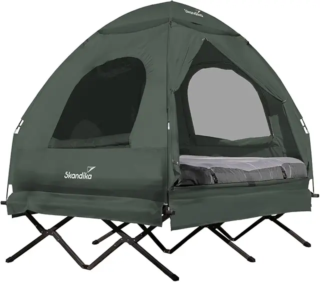 Skandika Zeltliege Haug: 4in1 Feldbett mit Zelt für 2 Personen bis 160 kg