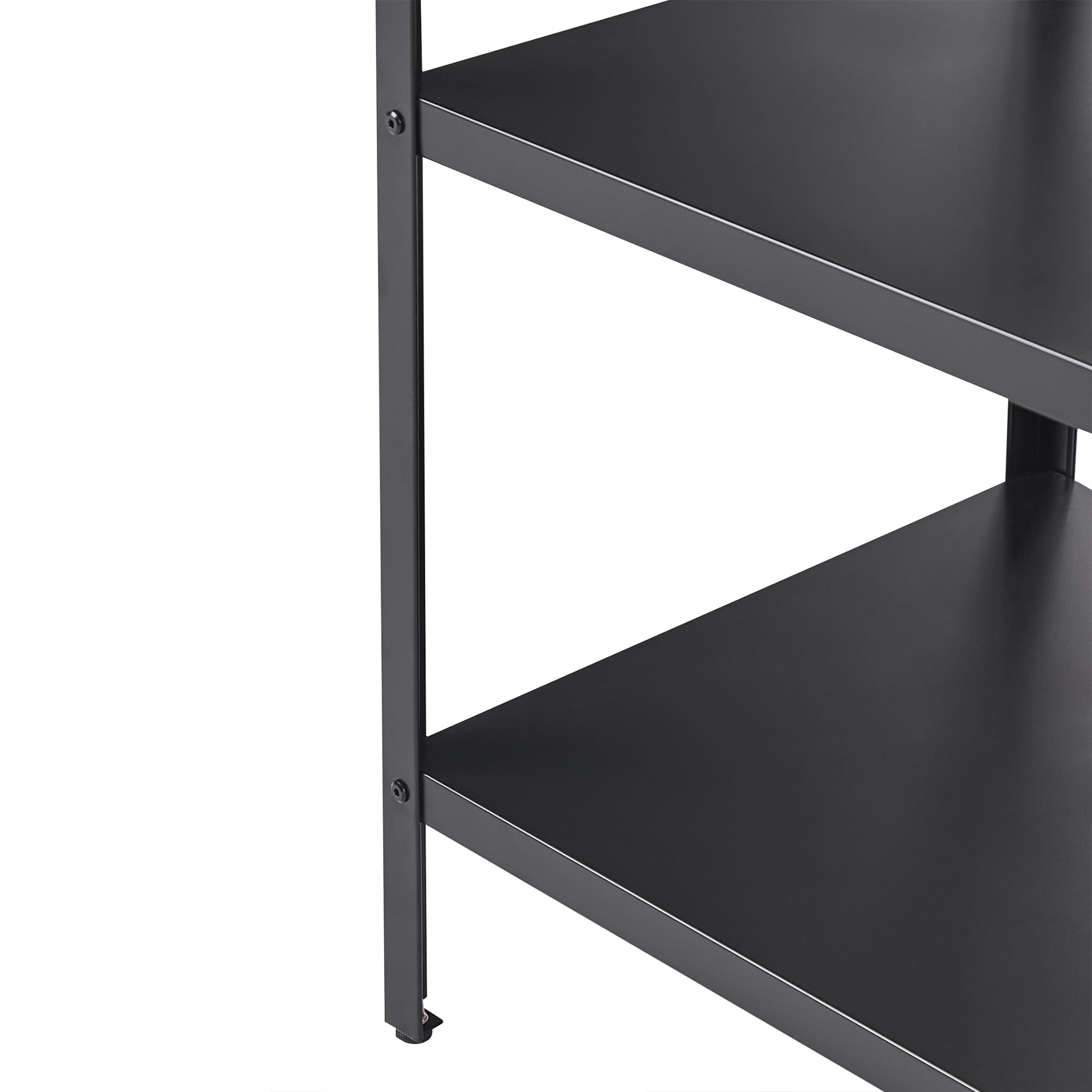 Beliani Commode de Jardin Îlot en Acier INOX Noir 80 x 50 x 92 cm Vilama