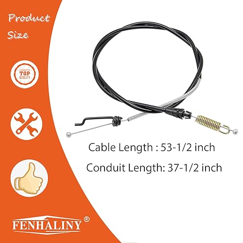 Miniatura 6 de Cable de tracción 127-6867 compatible con cortadoras de césped Toro de 30 pulgadas TIMEMASTER 20200 20975 20976 20977 20978 21199 21199HD 21200
