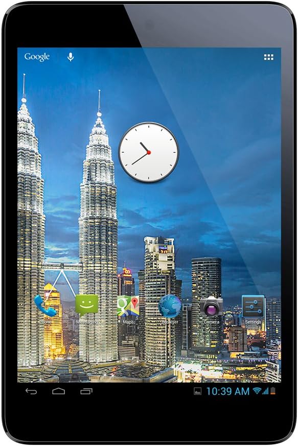 Riv P79 7.9 inch Unlocked 3G Phone Tablet PC (16GB+8GB MicroSD Card, Black, Original leather case)