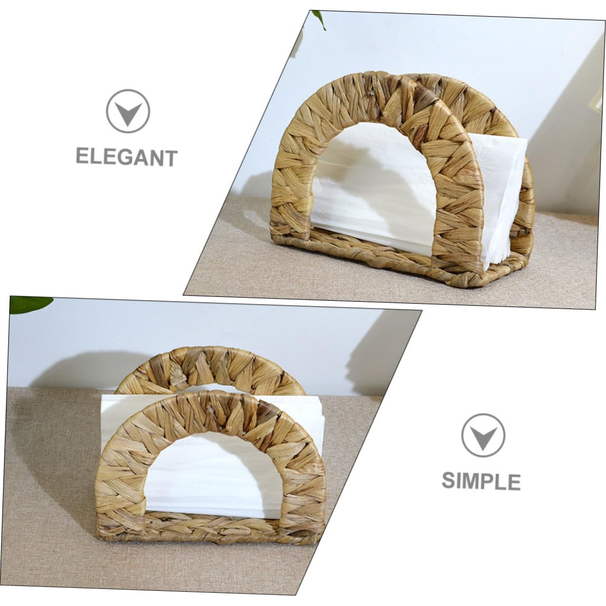 Support De Serviettes Tressé pour Décoration De Table pour Restaurants Et Événements Pratique Et Élégant Accessoire De Cuisine Moderne