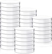30Pcs 90 x 15mm Plastic Petri Dishes,Culture Dish with Lids for School,Laboratories Themed Party