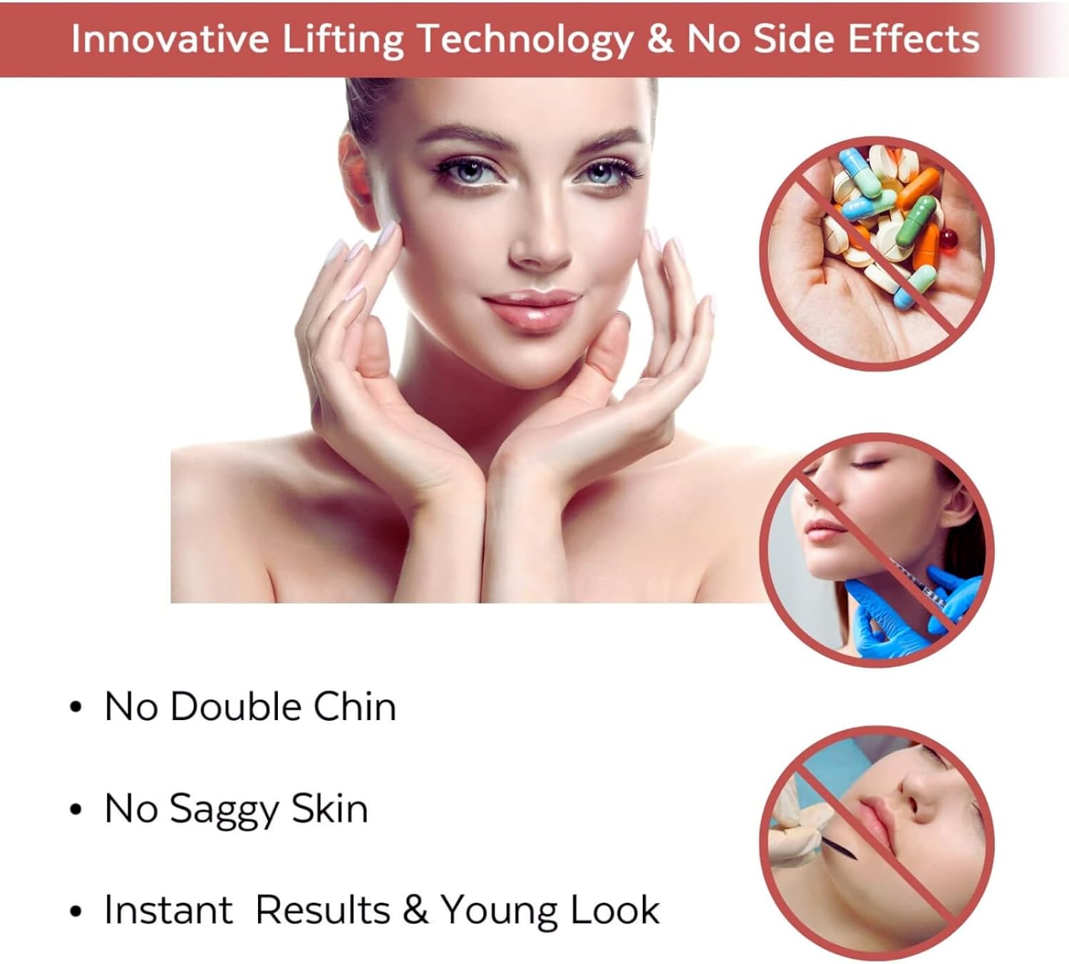 Chin Strap for Sleeping – Double Chin Support & Jawline Shaping Tape – Reusable V Line Band and Face Lift Tape for Women – Comfortable, Breathable - Image 3