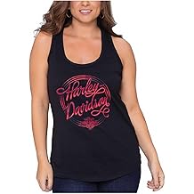 女式 Fever Dreams 无袖赛车背背背心 - 黑色