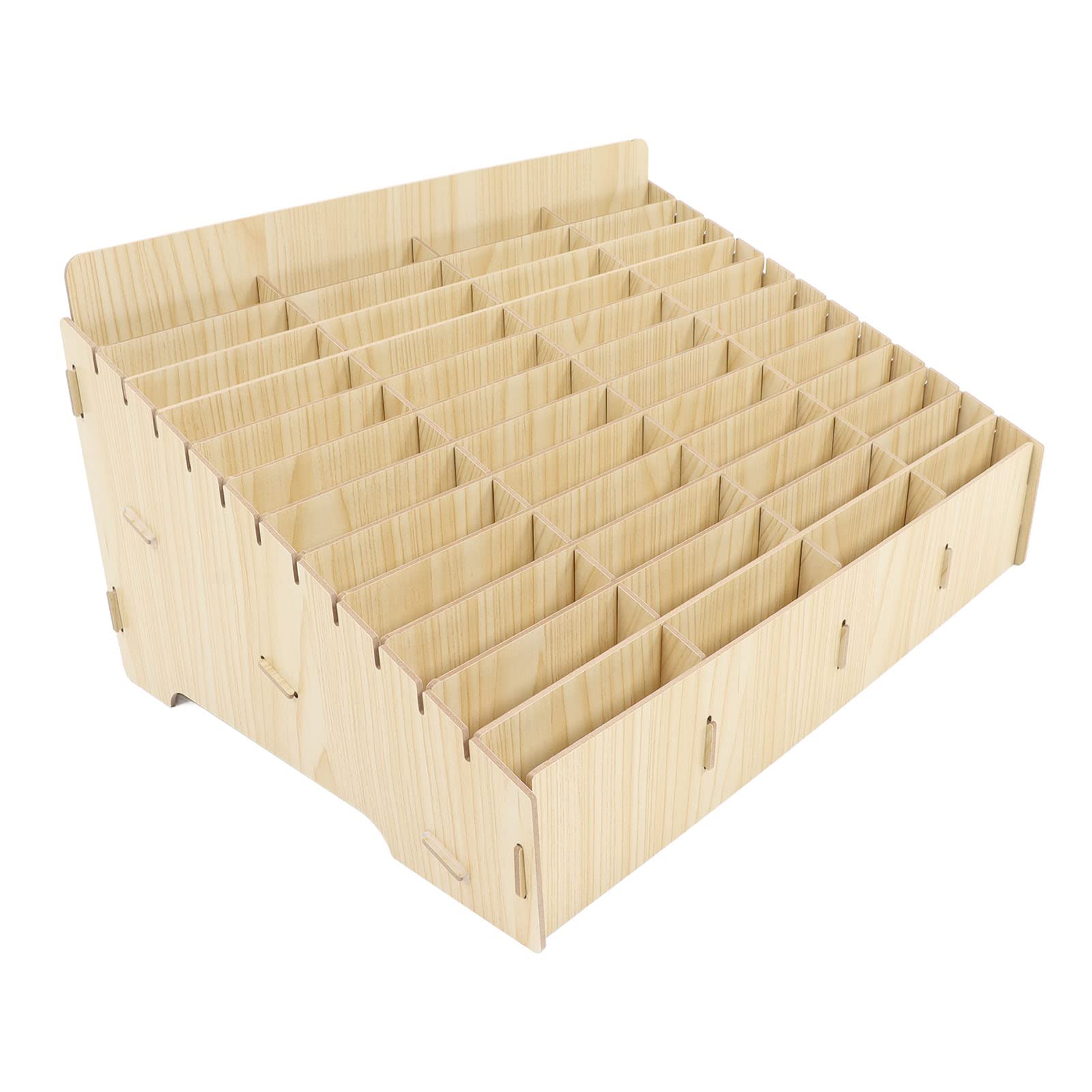 Scatola Portaoggetti da Scrivania in Legno con Design a 48 Griglie, Resistente Porta Cellulare Multiplo per Casa e Ufficio, Legno Sintetico, Facile da Installare