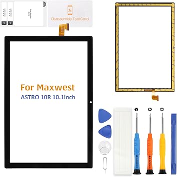 10.1 بوصة Maxwest ASTRO 10R MX-A10R1WW لوحة شاشة تعمل باللمس محول الأرقام لوحة زجاجية لوحة أمامية | شاشة لمس بديلة عالية الحساسية