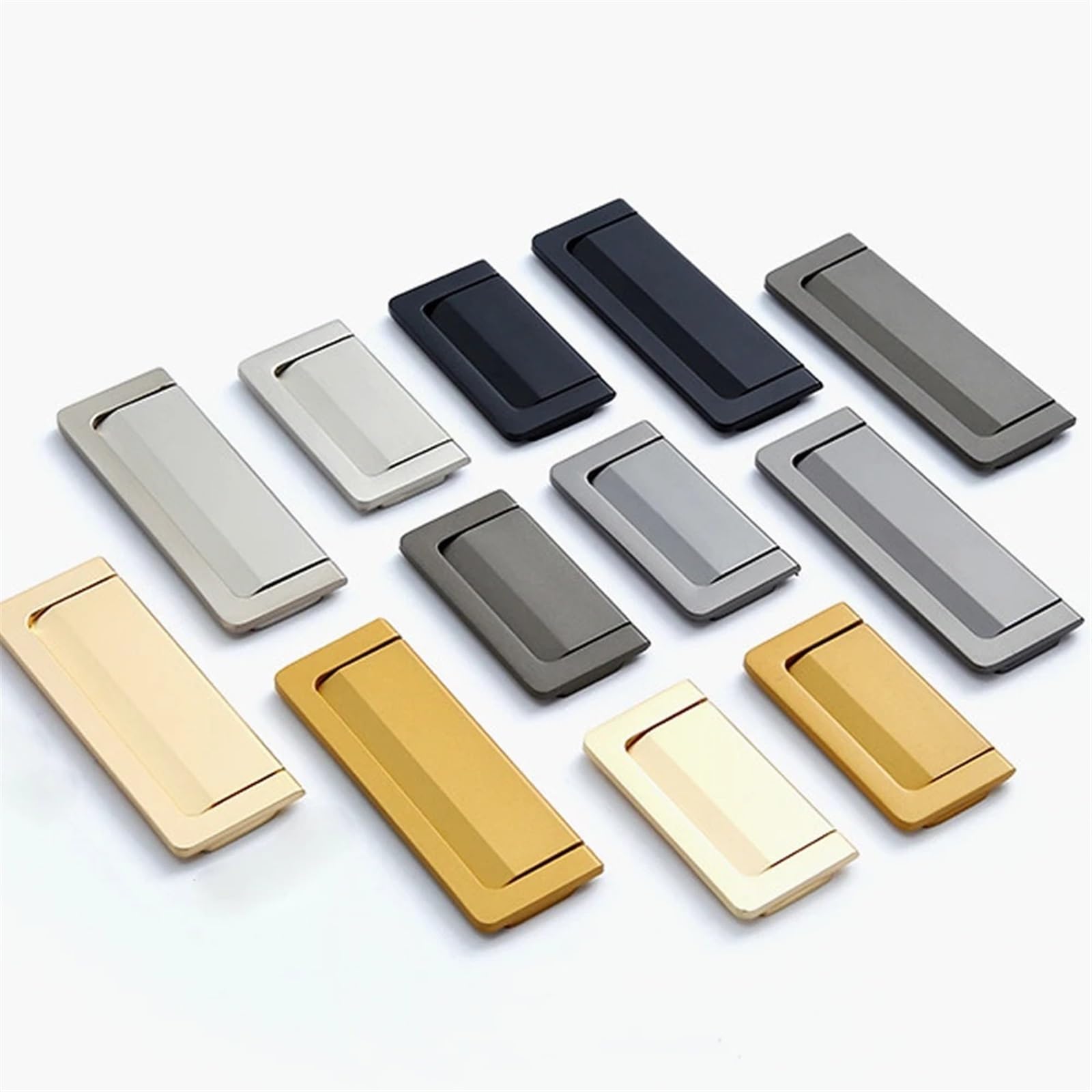 Poignée de meuble en alliage de zinc 96mm couleur 04 pour tiroir et armoire cachée WouND