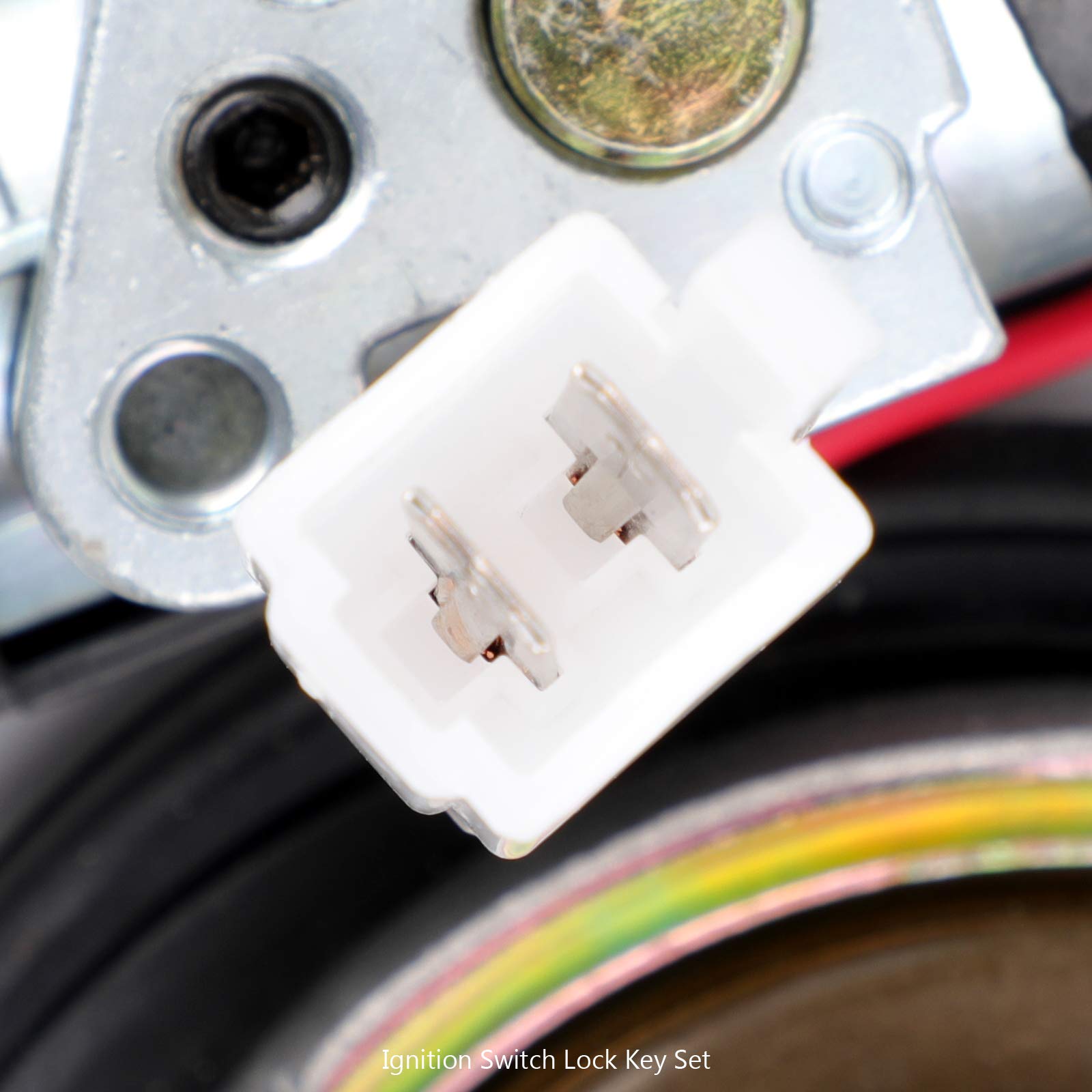 Serrure D'allumage Pour CBR125 2003-2007 Pour CB125RR Pour CBR 125 RR 125CC Moto Interrupteur D'allumage Bouchon Réservoir Carburant Couvercle Serrure Clés Ensemble Serrure Démarreur Moto(Tank Cap L