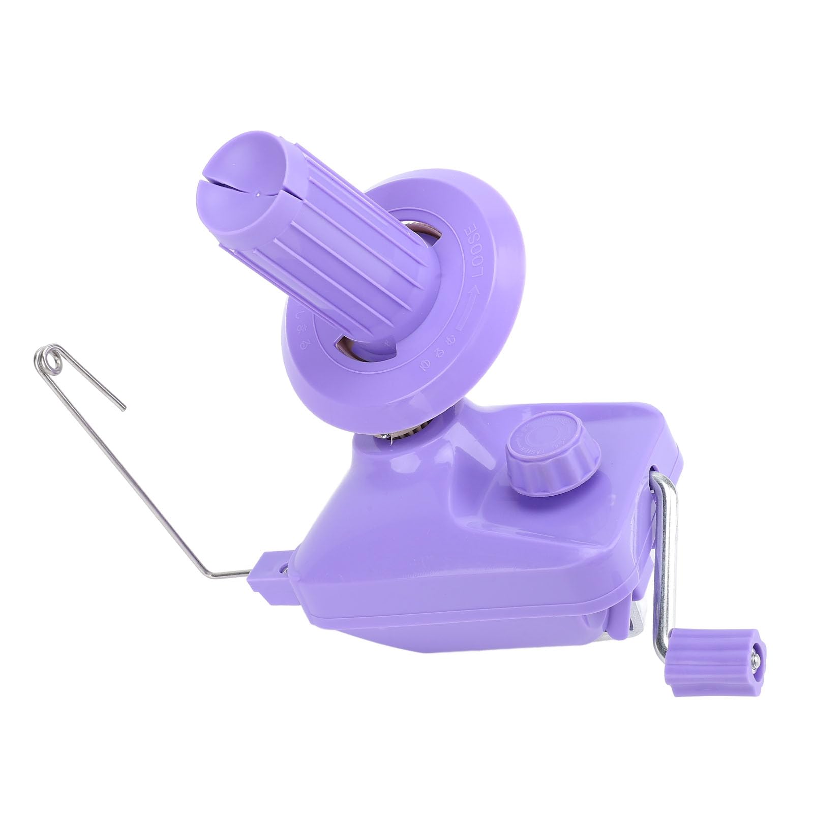 Macchina avvolgitrice manuale per gomitoli di filato Strumento portatile silenzioso per cucito con di ingranaggi stabile per lavorare a maglia all'uncinetto Lavorazione in (Viola)