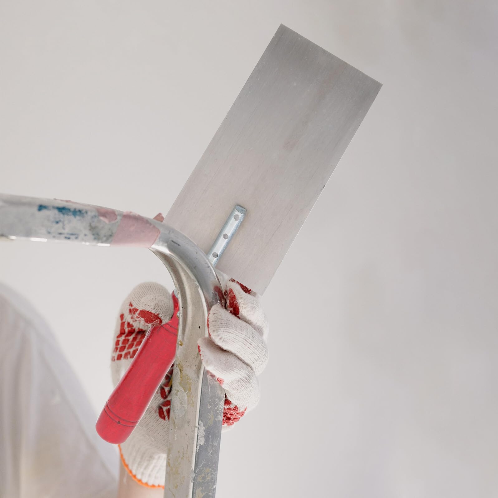 Lot de 3 Truelles de Finition en Acier Inoxydable Manche en Bois, Couteaux à Enduire Pratiques et Efficaces pour Ciment et Béton, Outils pour Maçonnerie