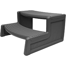 Confer Plastics Handi Step 300lb Capacity Durable Multi-Purpose Non-Slip Outdoor Pool Spa Hot Tub Step Grey