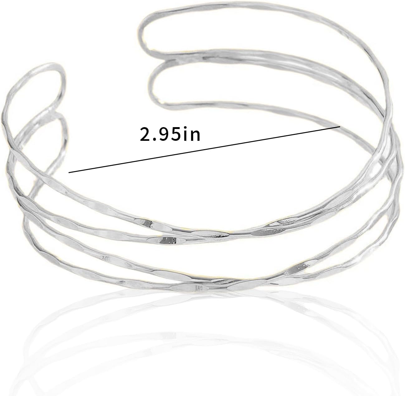 Aonklot Arm Cuff Layered Bracelet Adjustable Upper Arm Cuff Bangle Gold Jewelry Gifts for Women Boho Summer Beach Essentials - Image 7