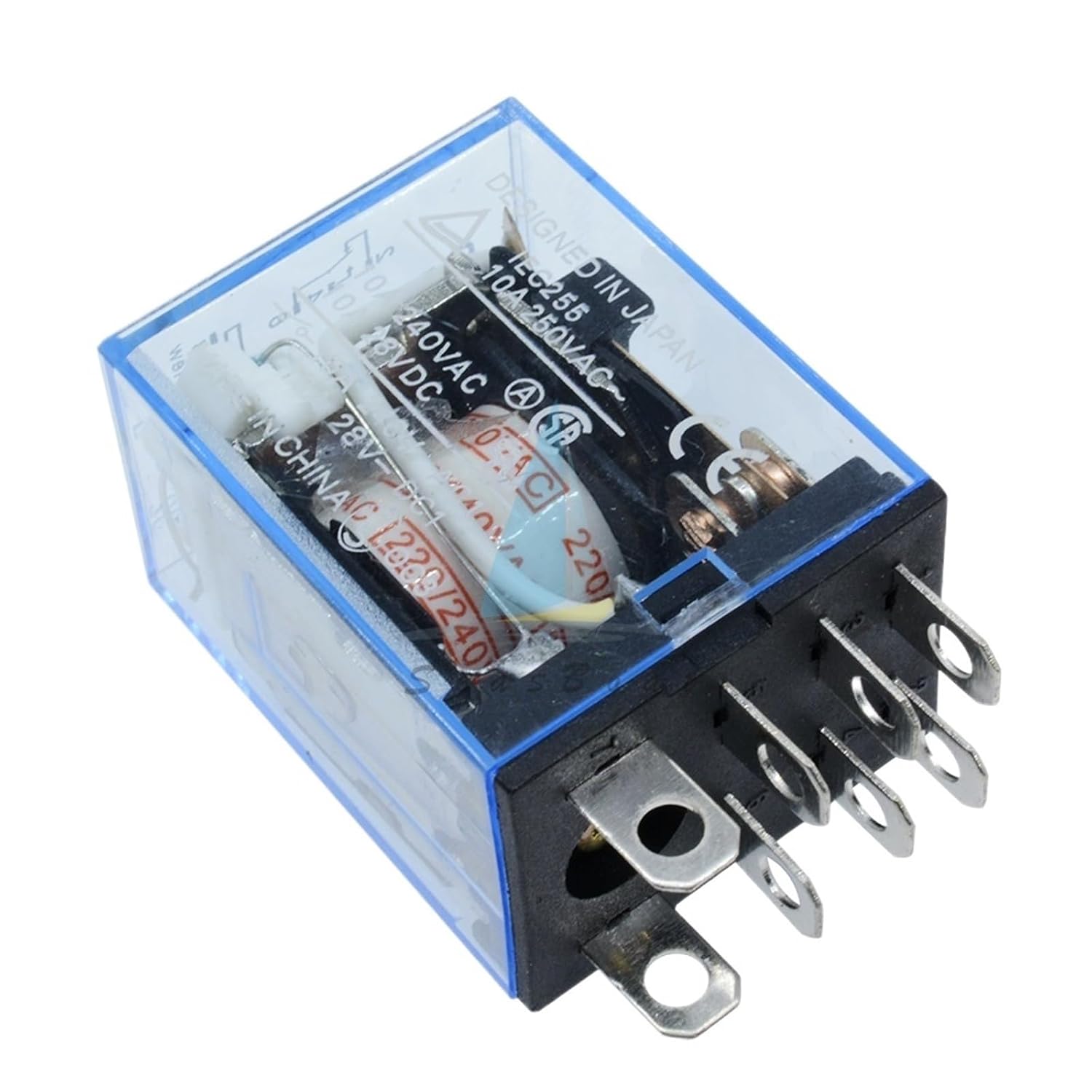 1Pc LY2NJ HH62P Electronic Mini Electromagnetic Relay 10A 8PIN Coil DPDT DC12V 24V AC 220V(DC 12V)